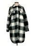 Zara Plaid Green Coat Size S - photo 1