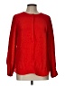 J.Crew 100% Viscose Red Long Sleeve Blouse Size 10 - photo 1