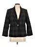 Black Label by Evan Picone Plaid Gray Blazer Size 8 - photo 1