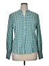 Carolina Belle 100% Polyester Houndstooth Green Long Sleeve Blouse Size XL - photo 1