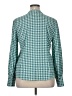 Carolina Belle 100% Polyester Houndstooth Green Long Sleeve Blouse Size XL - photo 2