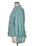 Carolina Belle 100% Polyester Houndstooth Green Long Sleeve Blouse Size XL - photo 5
