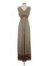 Studio M Print Brown Casual Dress Size S - photo 2
