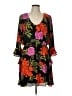 Express 100% Polyester Floral Black Cocktail Dress Size L - photo 1