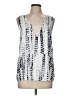 Cooper & Ella 100% Polyester Silver Sleeveless Blouse Size M - photo 1