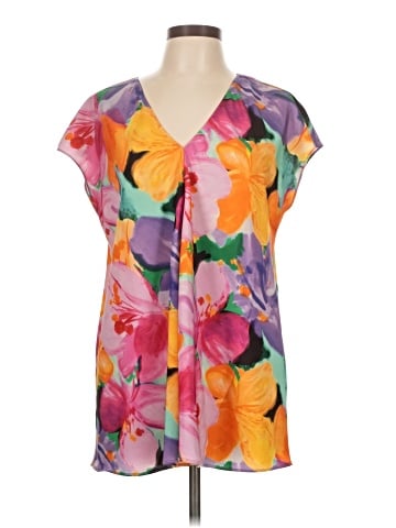 Lauren by Ralph Lauren Short Sleeve Blouse (view 1)