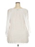 Zac & Rachel Ivory 3/4 Sleeve Blouse Size 2X - photo 2