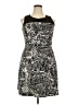 Unbranded Graphic Silver Black Cocktail Dress Size XXL (estimated) - photo 1