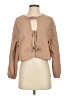 Shein 100% Cotton Tan 3/4 Sleeve Blouse Size 4 - photo 1