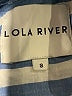 Lola River Stripes Blue Short Sleeve Button-Down Shirt Size S - photo 7