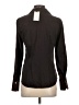 Hinson Wu Solid Brown Black Long Sleeve Blouse Size 2 - photo 2