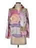 Assorted Brands 100% Polyester Print Purple Long Sleeve Blouse Size XS - photo 1