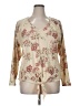 MASON & BELLE Tan Long Sleeve Blouse Size XL - photo 1