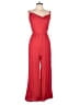 Mustard Seed Solid Red Jumpsuit Size M - photo 1