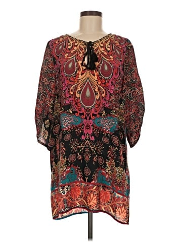Tolani 3/4 Sleeve Silk Top (view 1)