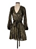 Bardot 100% Polyester Metallic Gold Cocktail Dress Size 2 - photo 1