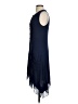 Design History Solid Blue Casual Dress Size XS - photo 5