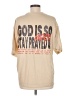 Shein 100% Polyester Solid Tan Short Sleeve T-Shirt Size M - photo 2