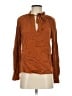 Bella Dahl Brown Long Sleeve Blouse Size S - photo 1