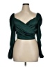 Shein Curve Green 3/4 Sleeve Blouse Size 12 Plus (0) - photo 1