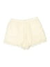 LC Lauren Conrad 100% Polyester Solid Ivory Shorts Size S - photo 1