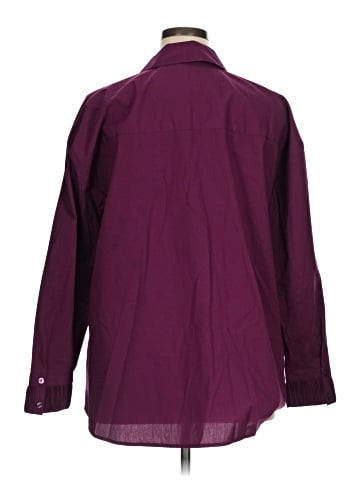 Attitudes by Renee 3/4 Sleeve Button-Down Shirt (view 2)