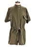 Lalavon 100% Cotton Solid Green Romper Size S - photo 1