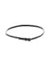 Unbranded 100% Faux Leather Silver Black Belt Size 10 - photo 1