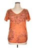 Maurices Orange Short Sleeve Top Size 14 (0) - photo 1