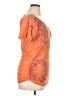 Maurices Orange Short Sleeve Top Size 14 (0) - photo 4