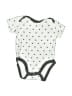 Amazon Essentials 100% Cotton Polka Dots Gray Short Sleeve Onesie Size 3-6 mo - photo 1