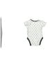 Amazon Essentials 100% Cotton Polka Dots Gray Short Sleeve Onesie Size 3-6 mo - photo 2