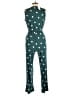 NY Collection Polka Dots Green Jumpsuit Size L (petite) - photo 2