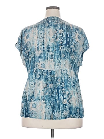 Pete & Greta Johnny Was Short Sleeve Silk Top (view 2)