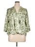 prologue 100% Polyester Green 3/4 Sleeve Blouse Size XL - photo 1
