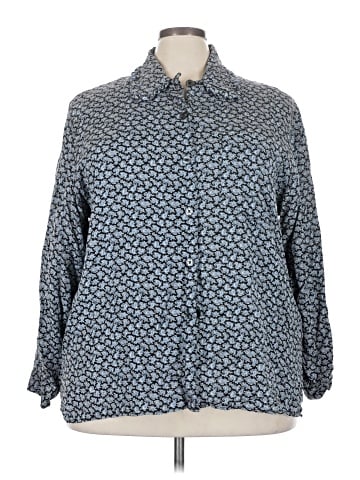 Elisabeth by Liz Claiborne 3/4 Sleeve Button-Down Shirt (view 1)