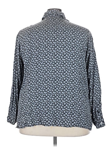 Elisabeth by Liz Claiborne 3/4 Sleeve Button-Down Shirt (view 2)