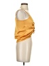 Pink Rose Yellow Sleeveless Blouse Size S - photo 4