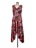 Cupio 100% Polyester Floral Red Cocktail Dress Size L - photo 1