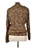 MSK 100% Polyester Animal Print Brown Long Sleeve Blouse Size XL - photo 2
