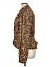 MSK 100% Polyester Animal Print Brown Long Sleeve Blouse Size XL - photo 5
