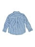 Nordstrom 100% Cotton Checkered-gingham Blue Long Sleeve Button-Down Shirt Size 3 - photo 2