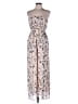 Forever 21 100% Polyester Floral Tan Casual Dress Size S - photo 1