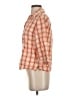 Pendleton 100% Cotton Plaid Orange 3/4 Sleeve Button-Down Shirt Size XS - photo 5