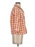 Pendleton 100% Cotton Plaid Orange 3/4 Sleeve Button-Down Shirt Size XS - photo 4