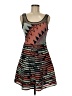 Parker 100% Polyester Graphic Orange Cocktail Dress Size M - photo 1