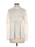 Express 100% Polyester Ivory Long Sleeve Blouse Size XS - photo 1