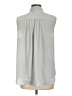 Ann Taylor 100% Polyester Gray Sleeveless Blouse Size L - photo 2