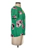 J.Crew 100% Silk Green Short Sleeve Silk Top Size 00 - photo 4
