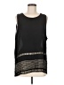 Lumiere 100% Polyester Black Sleeveless Blouse Size M - photo 1